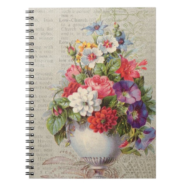 Victorian Floral Notebook (Front)