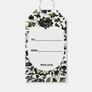 Victorian Floral Ornament Pattern Gift Tags