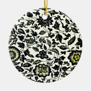 Victorian Floral Ornament Pattern Ornaments