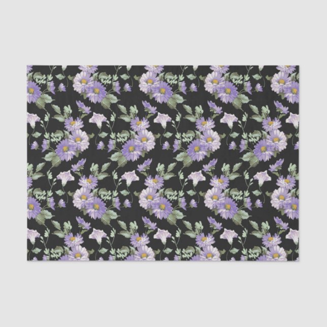 Victorian floral pattern tissue paper (Front)