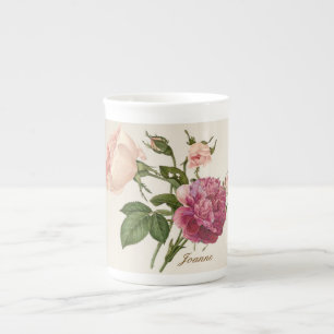 Victorian Floral Personalised Bone China Mug