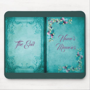 Victorian floral rose flowers elegant mouse pad