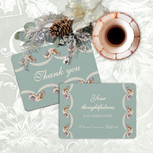 Victorian Floral Tapestry Blessing Thank You Card