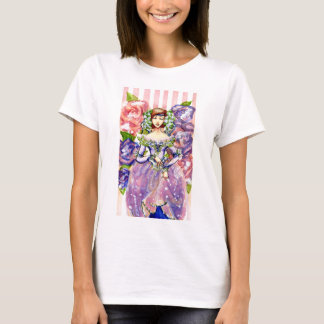 Victorian Floral Watercolor Design T-Shirt
