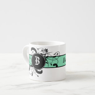 Victorian Flourish Monogrammed Espresso Cup