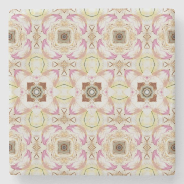 Victorian Flowers Stone Coaster (Front)