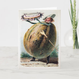 Victorian Food Holiday Card