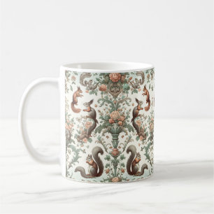 Victorian Forest Squirrel Tapestry  Coffee Mug