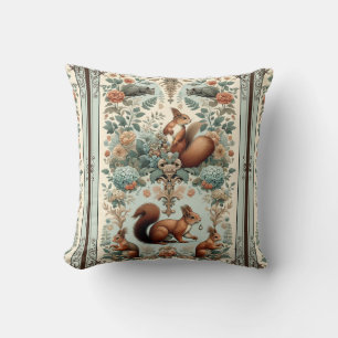Victorian Forest Squirrel Tapestry  Cushion