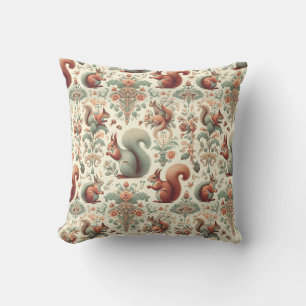 Victorian Forest Squirrel Tapestry Cushion