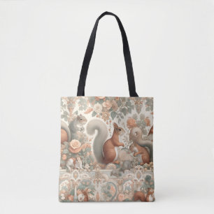 Victorian Forest Squirrel Tapestry  Tote Bag