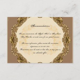 Victorian Frame in Gold Wedding Insert