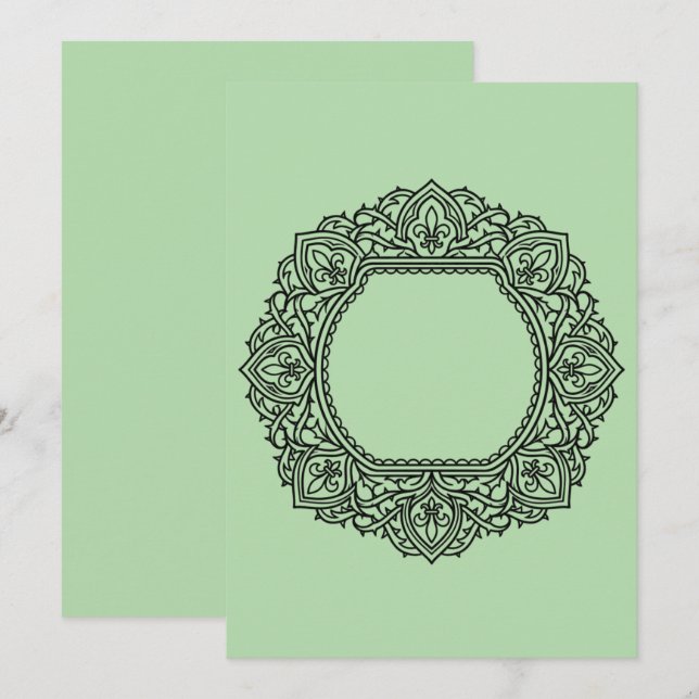 Victorian Frame Invitation (Front/Back)