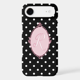 Victorian Frame Rococo and Polka Dots Girly Black