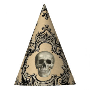 Victorian Framework Skulls Goth Skeleton Gothic Party Hat
