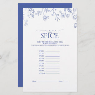 Victorian French Blue & White Bridal Shower Game