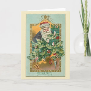 Victorian French Joyeux Noël Christmas Card