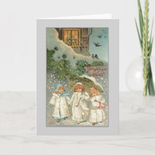 Victorian French Joyeux Noël Christmas Card