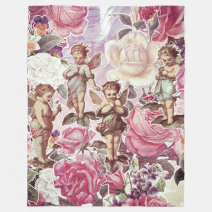 Victorian Garden Fleece Blanket, Large