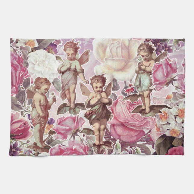 Victorian Garden Kitchen Towel 16" x 24" (Horizontal)