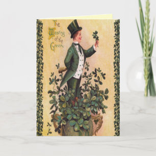 Victorian Gentleman St. Patrick's Day Card