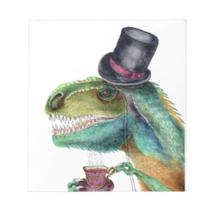 Victorian Gentleman Tyrannosaurus Rex Notepad