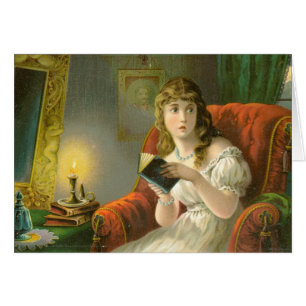 Victorian ghost card