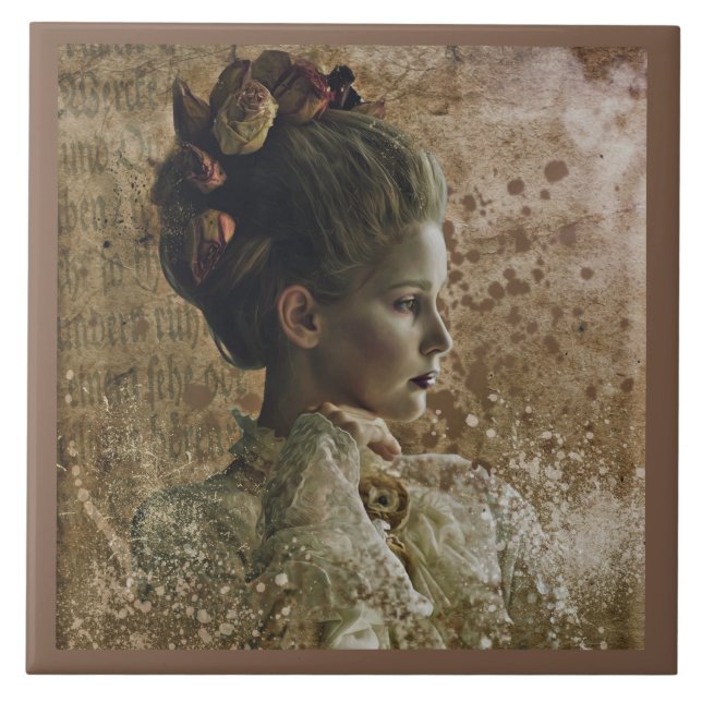 Victorian Ghost Lady-in-Waiting Ceramic Tile (Front)