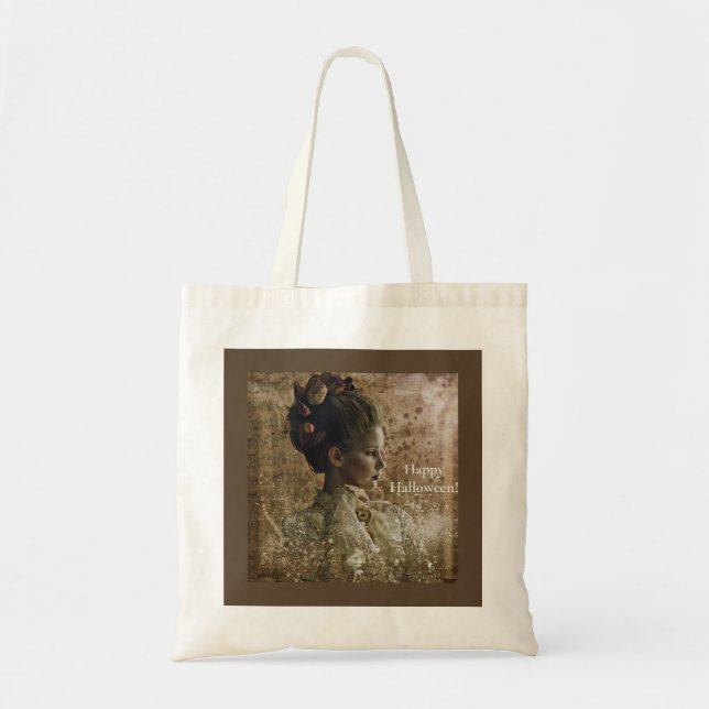 Victorian Ghost Lady-in-Waiting Tote Bag (Front)