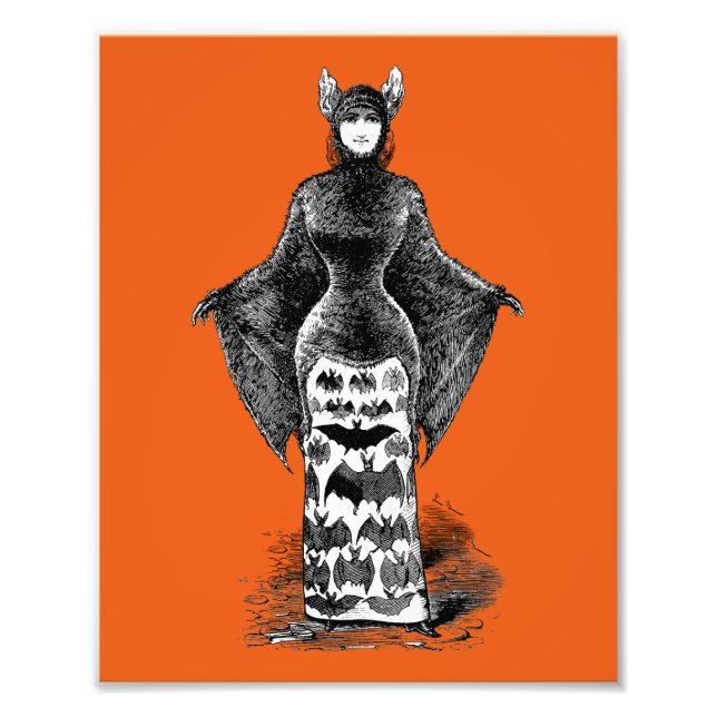 Victorian Girl in Bat Costume I Photo Print (Front)