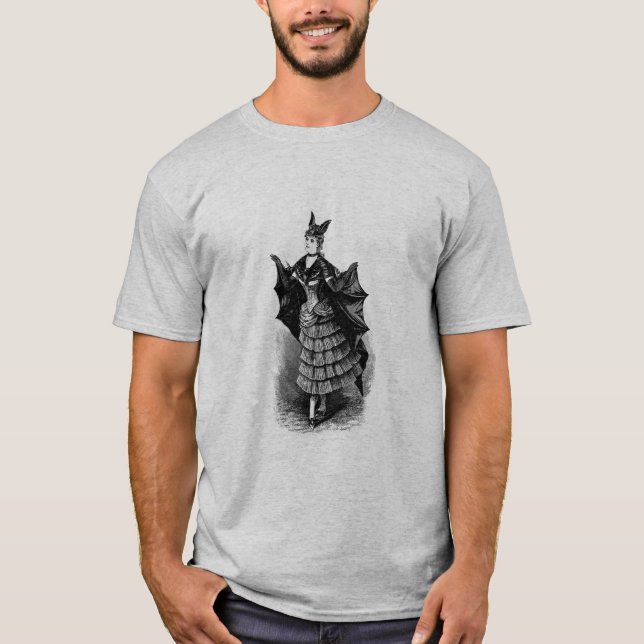 Victorian Girl in Bat Costume I T-Shirt (Front)