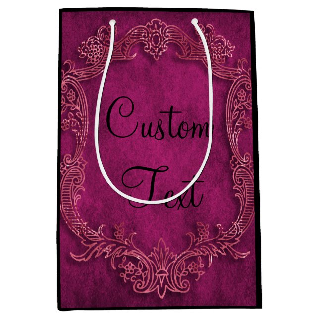 Victorian Goth Custom Personalised Gift Bag (Front)