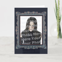 Victorian Gothic Customisable Photo Frame Card