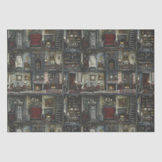 Victorian Gothic Dollshouse Dark Academia Tissue Paper