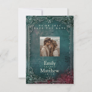 Victorian Gothic Elegance Wedding Save The Date