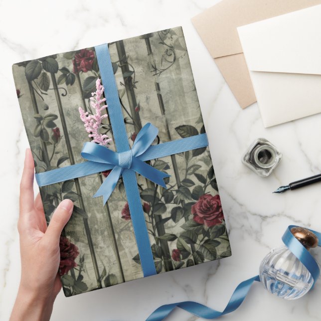 Victorian Gothic Garden Pattern Wrapping Paper (Gifting)