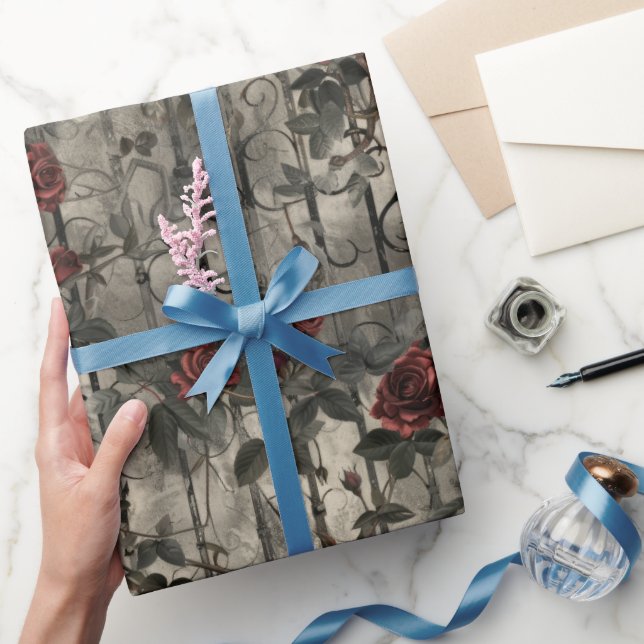 Victorian Gothic Garden Pattern Wrapping Paper (Gifting)