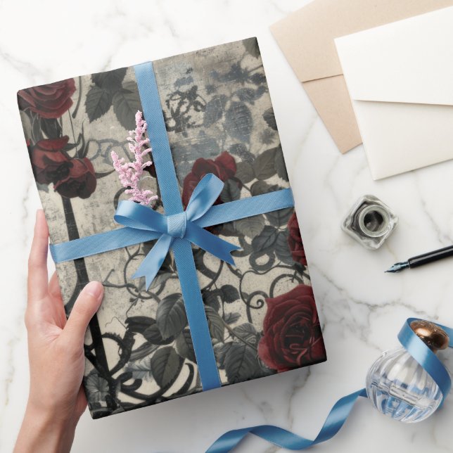 Victorian Gothic Garden Pattern Wrapping Paper (Gifting)