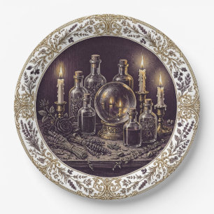 Victorian Gothic Halloween Apothecary Dinner Plate