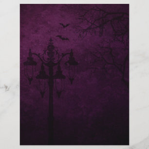 Victorian Gothic Halloween Scrapbook Paper