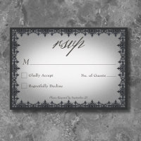 Victorian Gothic Iron Border White Wedding