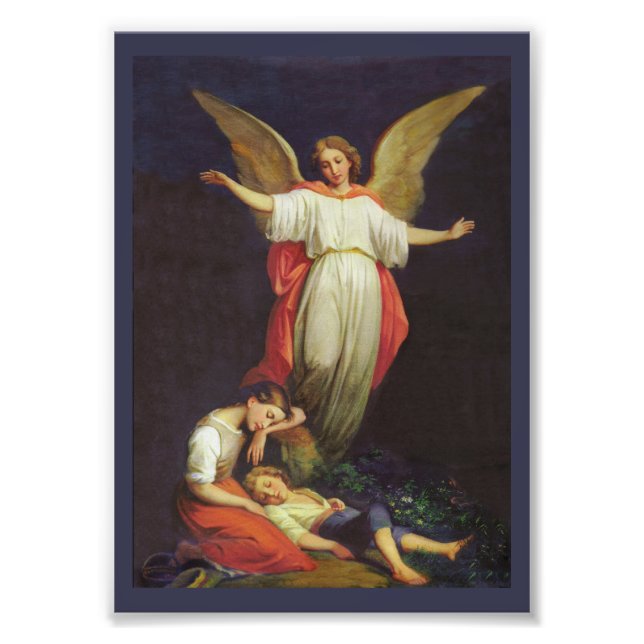 Victorian Guardian Angel Photo Print (Front)
