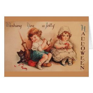 Victorian Halloween Greeting Card