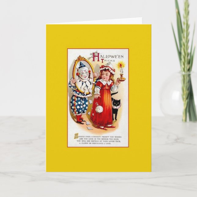 Victorian Halloween Greeting Card (Front)