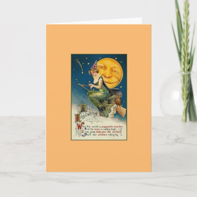 Victorian Halloween Greeting Card (Front)