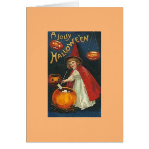 Victorian Halloween Greeting Card