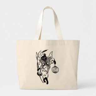 Victorian Halloween Kitty Cat in Costume Tote Bag
