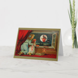 Victorian Halloween Witch Greeting Card