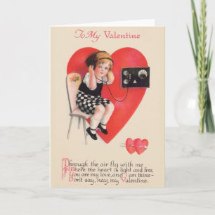 Victorian Ham Radio Valentine's Day Card