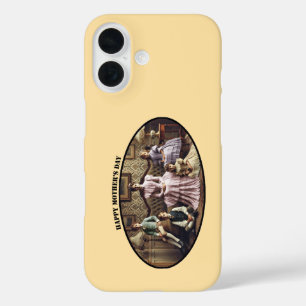 Victorian Happy Mother's Day Mum with Children URM iPhone 16 Case